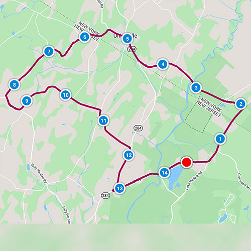 map of the Owens Station ride